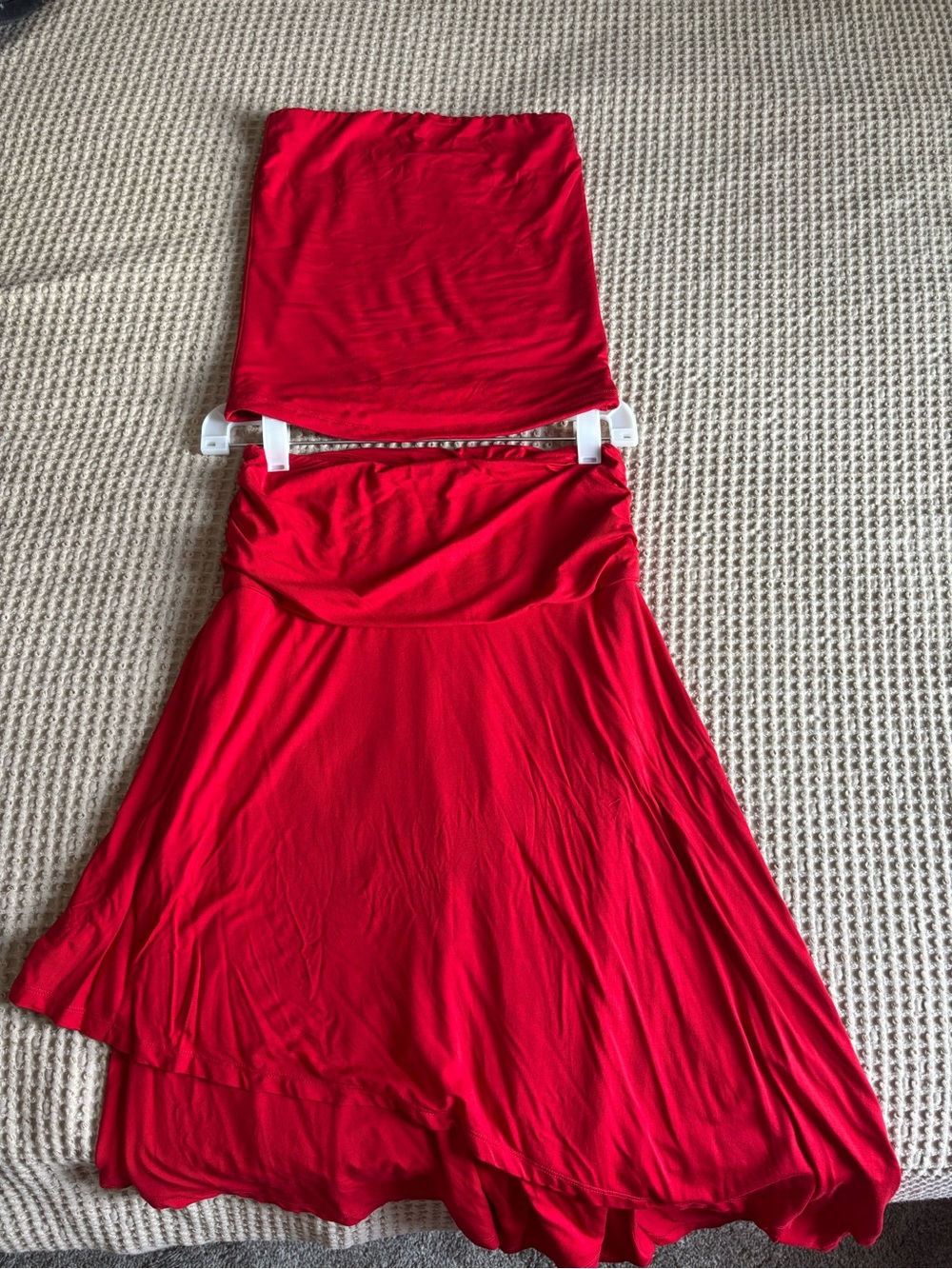 HARA Dune Bandeau and Serena Skirt in Chili